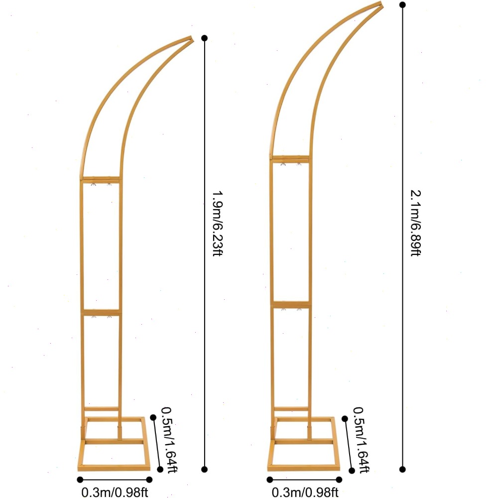 2 szt. Zakrzywione łuki ślubne – Wedding Balloon Arch recenzja i cena