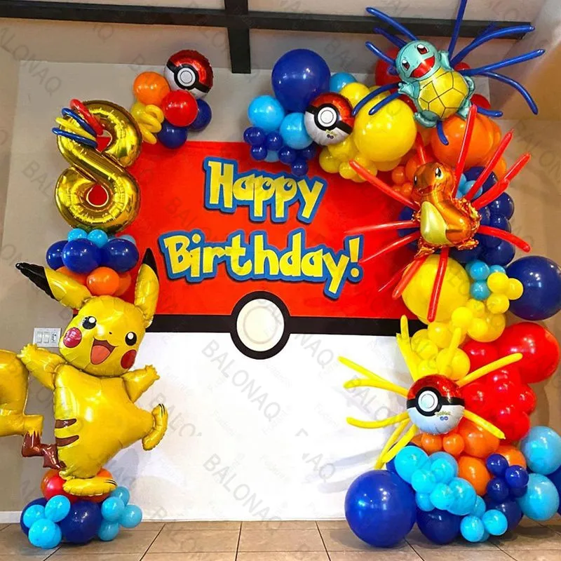 84 szt. Balony Pikachu, girlan – Wedding Balloon Arch recenzja i cena