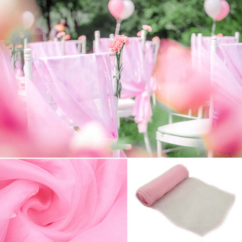 25Piece 18x275cm Ślubne szarfy – Chair Sash Organza recenzja i cena