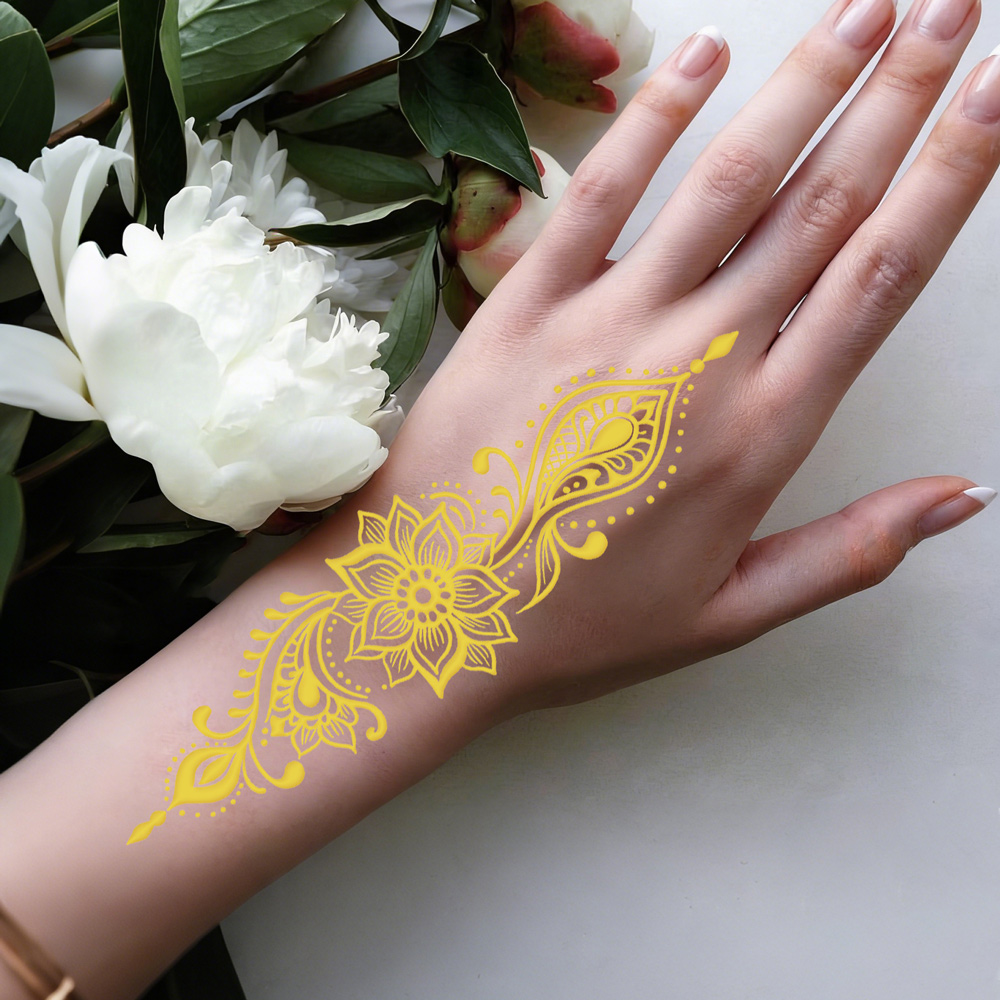 1 szt. Metaliczne naklejki tat – Wedding Sutra recenzja i cena